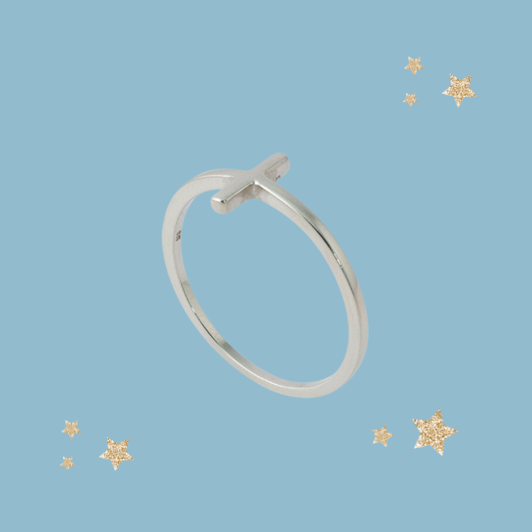 Cross Ring (Sterling Silver)