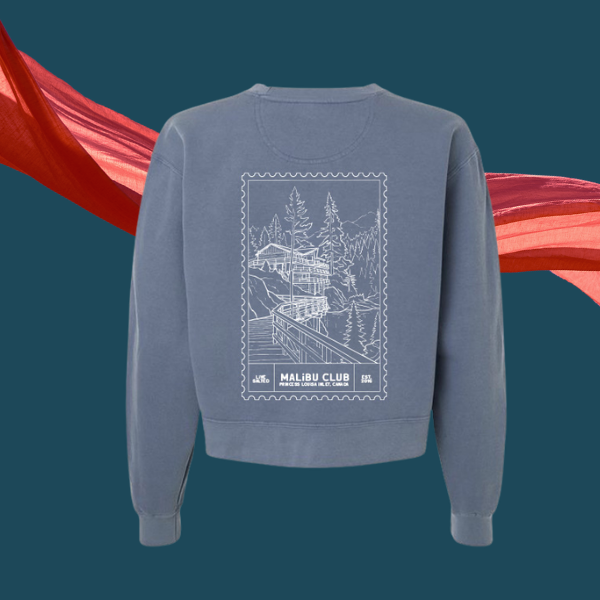 Malibu Retreat Mid-Length Crewneck — Blue Jean