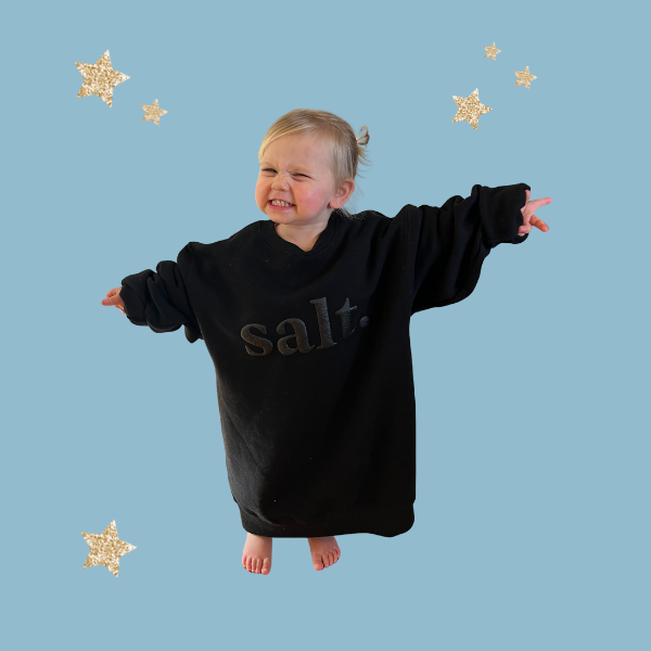 'Salt.' Sweatshirt (Black)