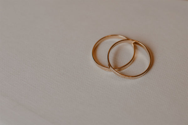 Gold 'Salt' Stacking Ring